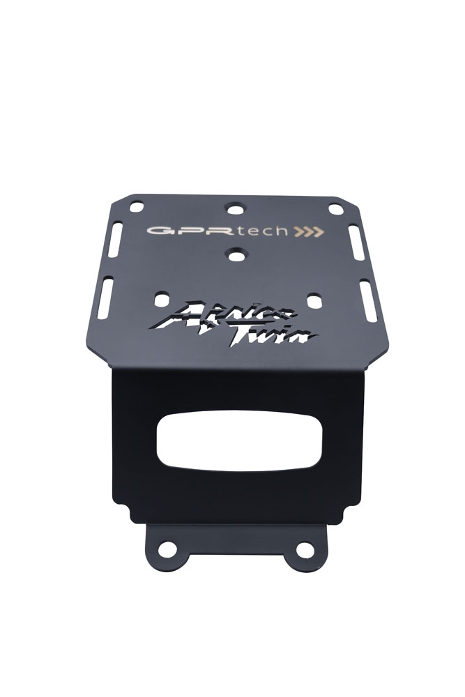 SPECIFIC PLATE IN TITANIUM TOP CASE-ALPITECH 35/55 LT GPR TECH compatible with  Honda Crf 1000 L Africa Twin Adventure Sport 2018/2020 e4