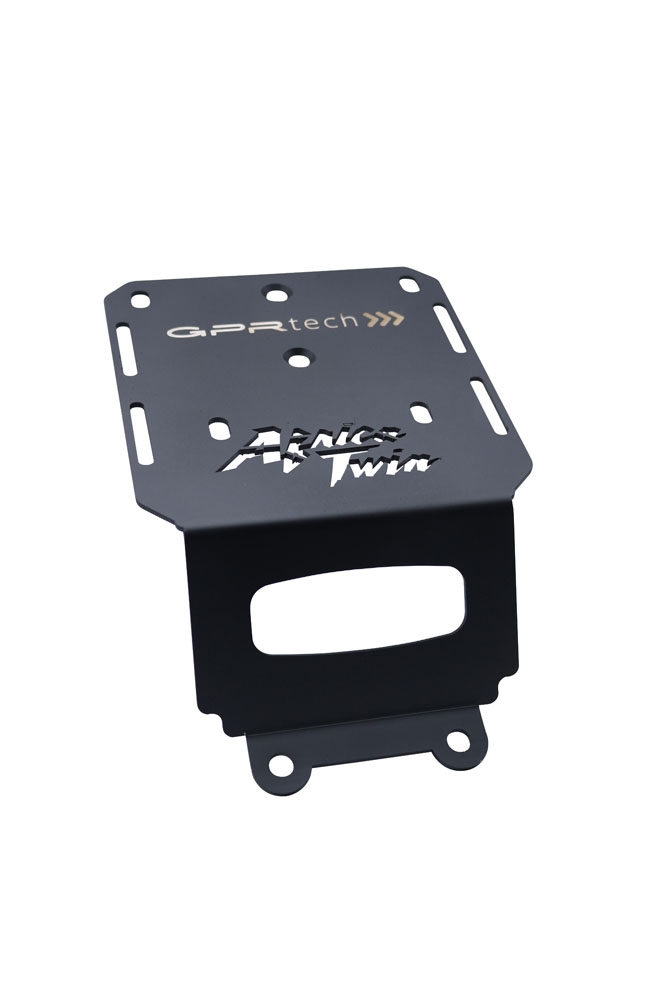 SPECIFIC PLATE IN TITANIUM TOP CASE-ALPITECH 35/55 LT GPR TECH compatible with  Honda Crf 1000 L Africa Twin Adventure Sport 2018/2020 e4