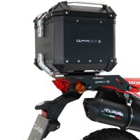 TOP CASE - BAULETTO GPR TECH COMPATABILE CON Honda Crf 300 L / Rally 2021/2024 e5 GPR TECH BAULETTO TOP CASE ALPI-TECH 26 LT, COLORE NERO CON PIASTRA SPECIFICA 