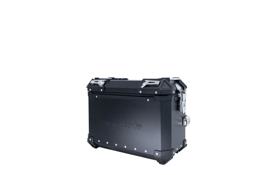 GPR TECH COMPATABILE CON Suzuki V-Strom 1050 Xt/De 2020/2024 e5 GPR TECH COPPIA DI VALIGIE LATERALI NERE ALPI-TECH 38 LT. + 32 LT. CON PORTA PACCHI NERO 