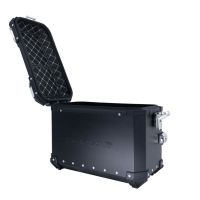GPR TECH COMPATABILE CON Suzuki V-Strom 1050 Xt/De 2020/2024 e5 GPR TECH COPPIA DI VALIGIE LATERALI NERE ALPI-TECH 38 LT. + 32 LT. CON PORTA PACCHI NERO 