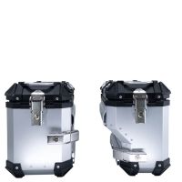 GPR TECH COMPATABILE CON Suzuki V-Strom 1050 Xt/De 2020/2024 e5 GPR TECH COPPIA DI VALIGIE LATERAL,I COLORE NERO, SERIE ALPI-TECH 38 LT. + 32 LT. CON TELAIO SPECIFICO 