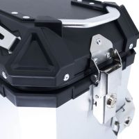 GPR TECH COMPATABILE CON Benelli Trk 502 2021/2024 e5 GPR TECH COPPIA DI VALIGIE LATERALI ARGENTO ALPI-TECH 38 LT. + 38 LT. CON TELAIO SPECIFICO 
