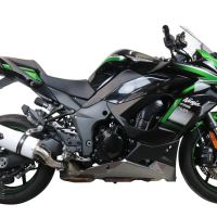 Scarico compatibile con Kawasaki Ninja 1000 Sx 2021-2024, Albus Evo4, Scarico omologato, silenziatore con db killer estraibile e raccordo specifico