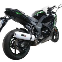 Scarico compatibile con Kawasaki Ninja 1000 Sx 2021-2024, Albus Evo4, Scarico omologato, silenziatore con db killer estraibile e raccordo specifico