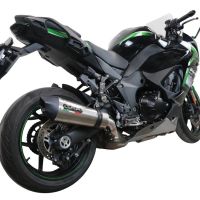 Scarico compatibile con Kawasaki Ninja 1000 Sx 2021-2023, GP Evo4 Titanium, Scarico omologato, silenziatore con db killer estraibile e raccordo specifico