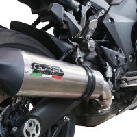 Scarico compatibile con Kawasaki Ninja 1000 Sx 2020-2020, GP Evo4 Titanium, Scarico omologato, silenziatore con db killer estraibile e raccordo specifico