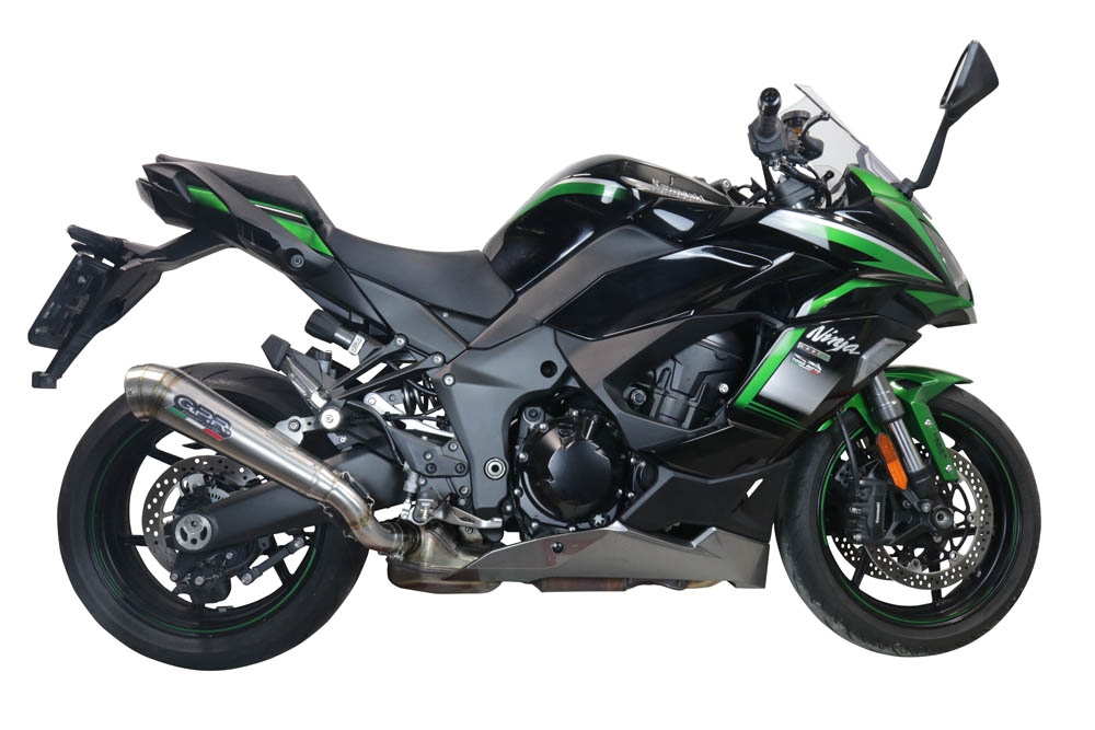 Exhaust compatible with Kawasaki Ninja 1000 Sx 2020-2020, Powercone Evo, Homologated legal slip-on exhaust including removable db killer and link pipe 