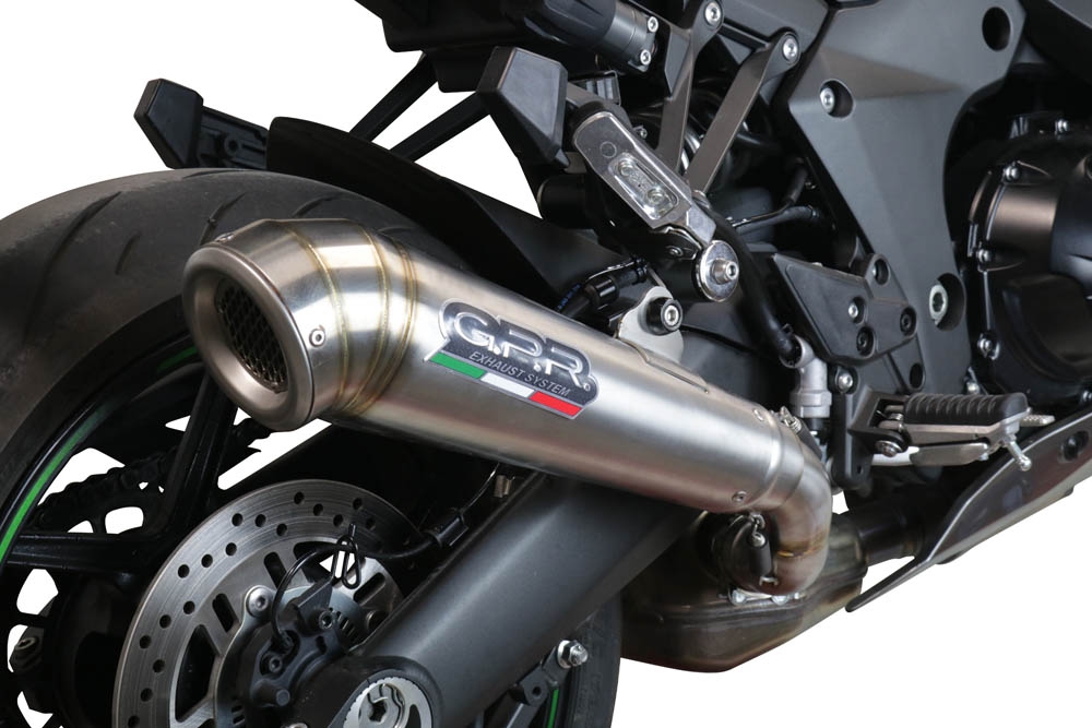 Exhaust compatible with Kawasaki Ninja 1000 Sx 2020-2020, Powercone Evo, Homologated legal slip-on exhaust including removable db killer and link pipe 