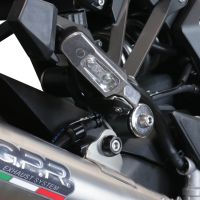 Scarico compatibile con Kawasaki Ninja 1000 Sx 2021-2023, Powercone Evo, Scarico omologato, silenziatore con db killer estraibile e raccordo specifico