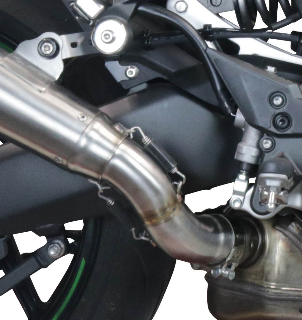 Exhaust compatible with Kawasaki Ninja 1000 Sx 2020-2020, Powercone Evo, Homologated legal slip-on exhaust including removable db killer and link pipe 