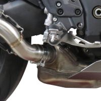 Exhaust system compatible with Kawasaki Ninja 1000 Sx 2021-2023, Gpe Ann. Black titanium, Homologated legal slip-on exhaust including removable db killer and link pipe 