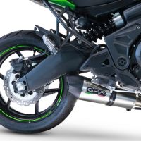 Scarico compatibile con Kawasaki Versys 650 2017-2020, GP Evo4 Titanium, Scarico completo omologato,fornito con db killer estraibile,catalizzatore e collettore