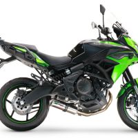 Exhaust compatible with Kawasaki Versys 650 2015-2016, M3 Inox , Homologated legal full system exhaust, including removable db killer and catalyst 