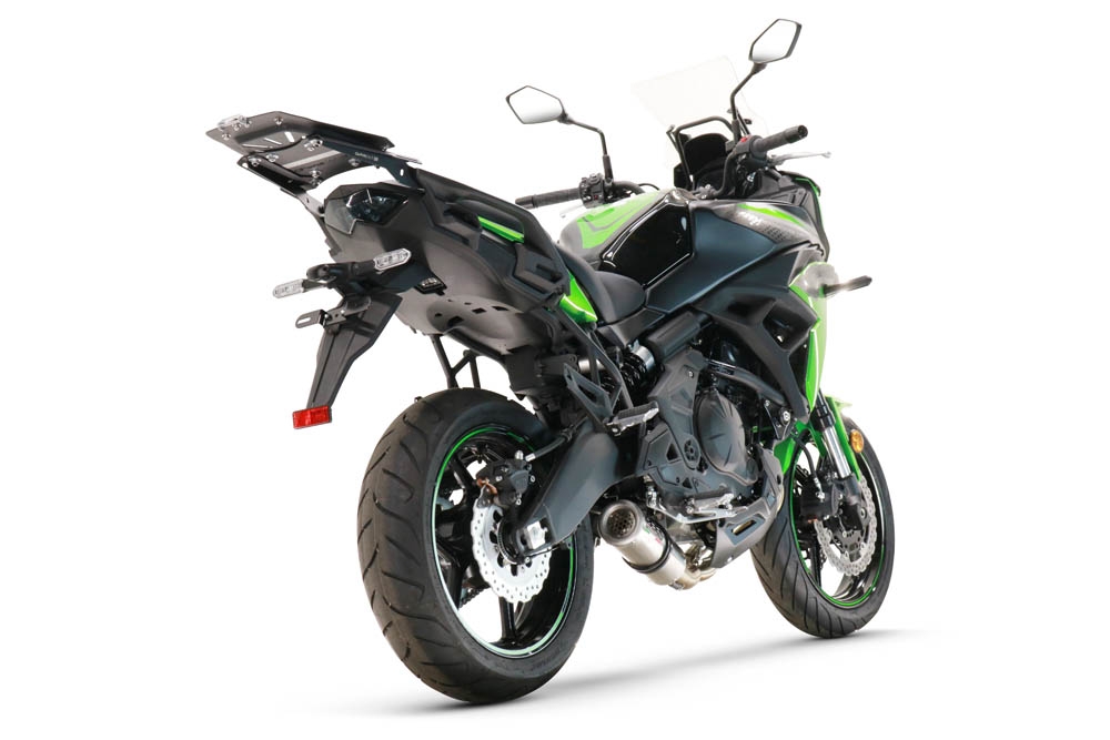 Exhaust compatible with Kawasaki Versys 650 2015-2016, M3 Inox , Homologated legal full system exhaust, including removable db killer and catalyst 