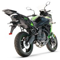 Exhaust compatible with Kawasaki Versys 650 2015-2016, M3 Inox , Homologated legal full system exhaust, including removable db killer and catalyst 