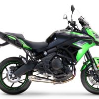 Scarico compatibile con Kawasaki Versys 650 2023-2024, Powercone Evo, Scarico completo racing, fornito con db killer estraibile e collettore, non conforme per uso stradale