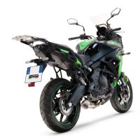 Scarico compatibile con Kawasaki Versys 650 2023-2024, Powercone Evo, Scarico completo racing, fornito con db killer estraibile e collettore, non conforme per uso stradale