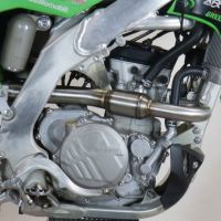 Exhaust compatible with Kawasaki KX 250 X 2021-2022, Pentacross FULL Titanium, Racing slip-on exhaust, including link pipe and removable db killer/spark arrestor 