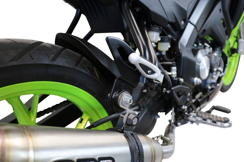 Scarico compatibile con Keeway Rkf 125 2021-2023, Deeptone Inox, Scarico completo omologato,fornito con db killer estraibile,catalizzatore e collettore