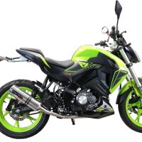 Scarico compatibile con Keeway Rkf 125 2021-2023, M3 Inox , Scarico completo omologato,fornito con db killer estraibile,catalizzatore e collettore