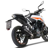 Scarico compatibile con Ktm Duke 250 2021-2023, GP Evo4 Poppy, Scarico omologato, silenziatore con db killer estraibile e raccordo specifico