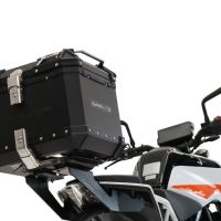 TOP CASE - BAULETTO GPR TECH COMPATABILE CON Ktm Duke 390 2021/2023 e5 GPR TECH BAULETTO TOP CASE ALPI-TECH 26 LT, COLORE NERO CON PIASTRA SPECIFICA 
