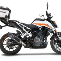 TOP CASE - BAULETTO GPR TECH COMPATABILE CON Ktm Duke 125 2021/2023 e5 GPR TECH BAULETTO TOP CASE ALPI-TECH 26 LT, COLORE ARGENTO CON PIASTRA SPECIFICA 