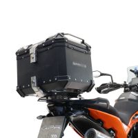 TOP CASE - BAULETTO GPR TECH COMPATABILE CON Ktm Adventure 890 - 890 R Rally 2020/2024 e5 GPR TECH BAULETTO TOP CASE ALPI-TECH 55 LT COLORE NERO CON PIASTRA SPECIFICA 