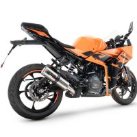 Scarico compatibile con Ktm Rc 125 2021-2024, M3 Inox , Terminale di scarico racing, con raccordo, senza omologazione