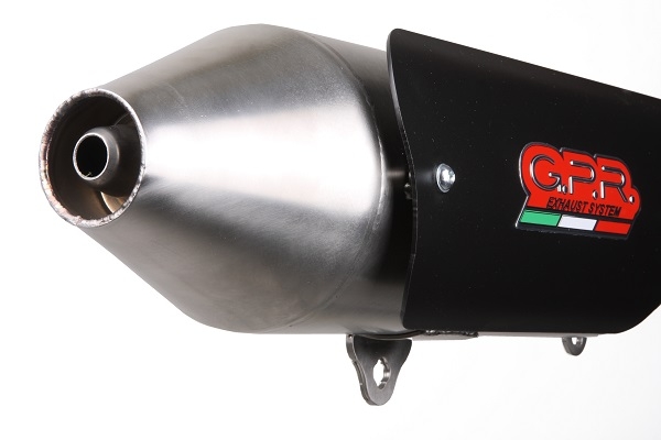 Scarico compatibile con Quadro 3 QUADRO 2014-2017, Power Bomb, Scarico omologato, silenziatore con db killer estraibile l'articolo si installa con collettore originale