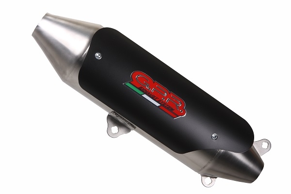 Scarico compatibile con Quadro 3 QUADRO 2014-2017, Power Bomb, Scarico omologato, silenziatore con db killer estraibile l'articolo si installa con collettore originale