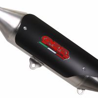 Scarico compatibile con Quadro 350 S 2012-2016, Power Bomb, Scarico omologato, silenziatore con db killer estraibile e raccordo specifico