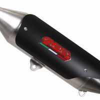 Scarico compatibile con Quadro 3 QUADRO 2014-2017, Power Bomb, Scarico omologato, silenziatore con db killer estraibile l'articolo si installa con collettore originale
