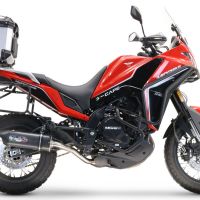 GPR TECH COMPATABILE CON Moto Morini X-CAPE 650 2021/2024 e5 GPR TECH BAULETTO TOP CASE ALPI-TECH 45 LT. COLORE ARGENTO CON PIASTRA SPECIFICA 