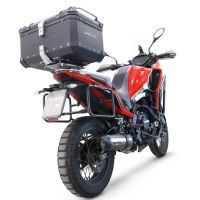 GPR TECH COMPATABILE CON Moto Morini X-CAPE 650 2021/2024 e5 GPR TECH BAULETTO TOP CASE ALPI-TECH 45 LT. COLORE NERO CON PIASTRA SPECIFICA 