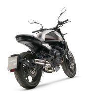Scarico compatibile con Moto Morini Seiemmezzo Str 2022-2024, Deeptone Inox, Scarico semi-completo omologato,fornito con db killer estraibile,catalizzatore e collettore