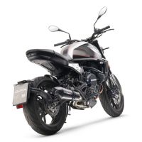 Scarico compatibile con Moto Morini Seiemmezzo Str 2022-2024, GP Evo4 Poppy, Scarico semi-completo omologato,fornito con db killer estraibile,catalizzatore e collettore