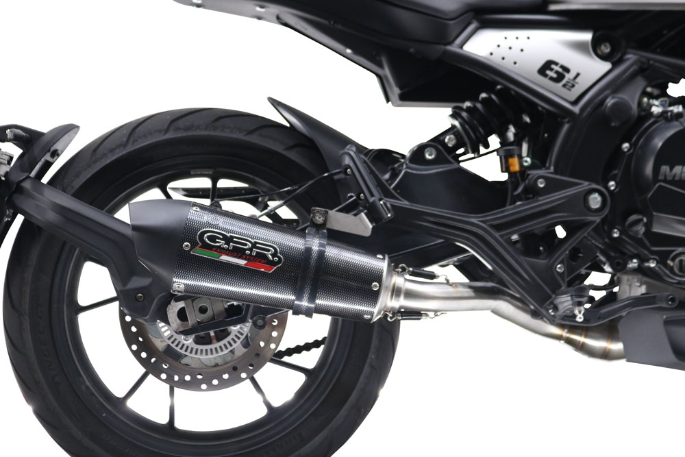 Scarico compatibile con Moto Morini Seiemmezzo Str 2022-2024, GP Evo4 Poppy, Scarico semi-completo omologato,fornito con db killer estraibile,catalizzatore e collettore