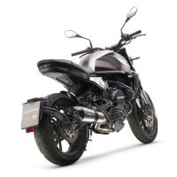 Scarico compatibile con Moto Morini Seiemmezzo Scr 2022-2024, GP Evo4 Titanium, Scarico semi-completo omologato,fornito con db killer estraibile,catalizzatore e collettore