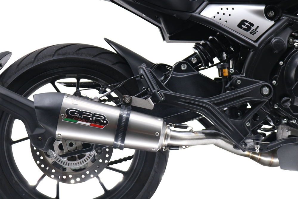 Scarico compatibile con Moto Morini Seiemmezzo Scr 2022-2024, GP Evo4 Titanium, Scarico semi-completo omologato,fornito con db killer estraibile,catalizzatore e collettore