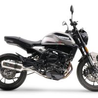 Scarico compatibile con Moto Morini Seiemmezzo Scr 2022-2024, Satinox , Scarico semi-completo omologato,fornito con db killer estraibile,catalizzatore e collettore