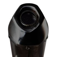 Exhaust system compatible with Zontes M 125 2022-2024, Pentaroad Black, Homologated legal full system exhaust, including removable db killer and catalyst 