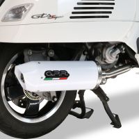 Exhaust compatible with Piaggio Vespa 125 Granturismo 2003-2007, Albus Ceramic, Racing full system exhaust, including removable db killer 