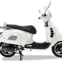 Exhaust system compatible with Piaggio Vespa Gt - Gtv 250 I.E. 2007-2009, Evo4 Road, Homologated legal full system exhaust, including removable db killer and catalyst 