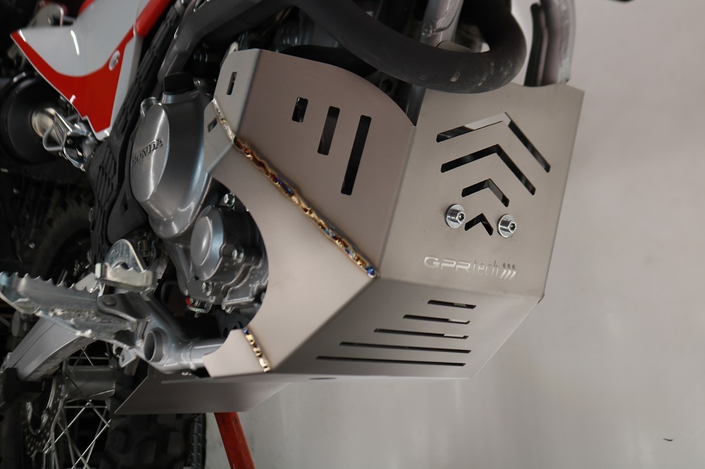 Titanium Skid plate GPR TECH compatible with  Honda Crf 300 L / Rally 2021/2024 e5