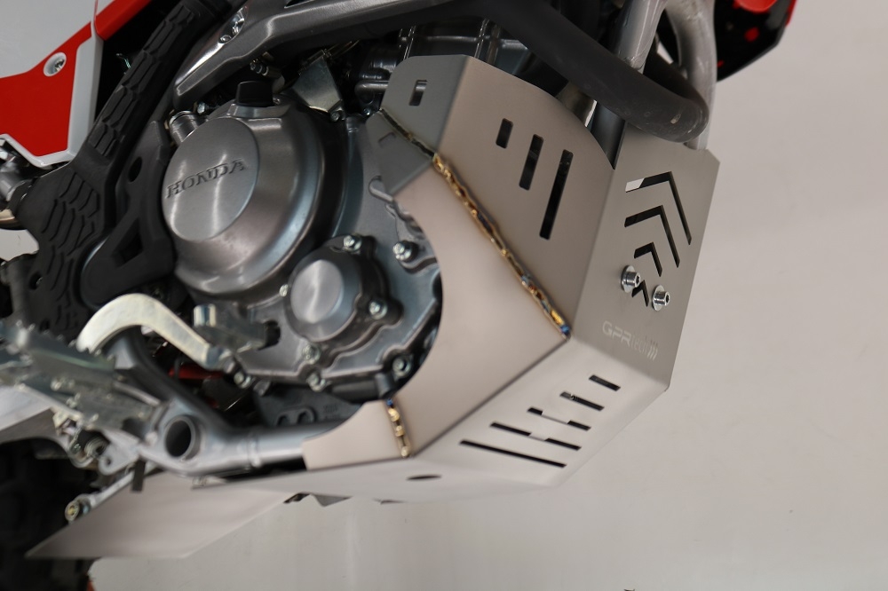 Titanium Skid plate GPR TECH compatible with  Honda Crf 300 L / Rally 2021/2024 e5