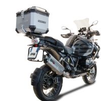 TOP CASE - BAULETTO GPR TECH COMPATABILE CON Bmw R 1250 Gs Adventure 2019/2020 e4 GPR TECH BAULETTO TOP CASE ALPI-TECH 45 LT. COLORE ARGENTO CON PIASTRA SPECIFICA 