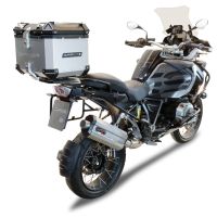 TOP CASE - BAULETTO GPR TECH COMPATABILE CON Bmw R 1250 Gs Adventure 2021/2024 e5 GPR TECH BAULETTO TOP CASE ALPI-TECH 45 LT. COLORE ARGENTO CON PIASTRA SPECIFICA 