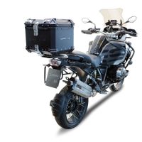 TOP CASE - BAULETTO GPR TECH COMPATABILE CON Bmw R 1250 Gs Adventure 2021/2024 e5 GPR TECH BAULETTO TOP CASE ALPI-TECH 35 LT. COLORE NERO CON PIASTRA SPECIFICA 